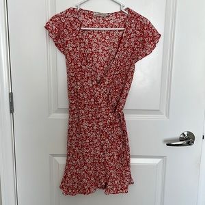 A&F Floral Mini Wrap Dress